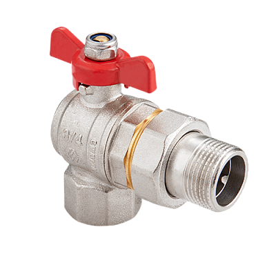 BV.522.04 Кран-американка угловой MVI 1/2" внутренняя-наружная, бабочка